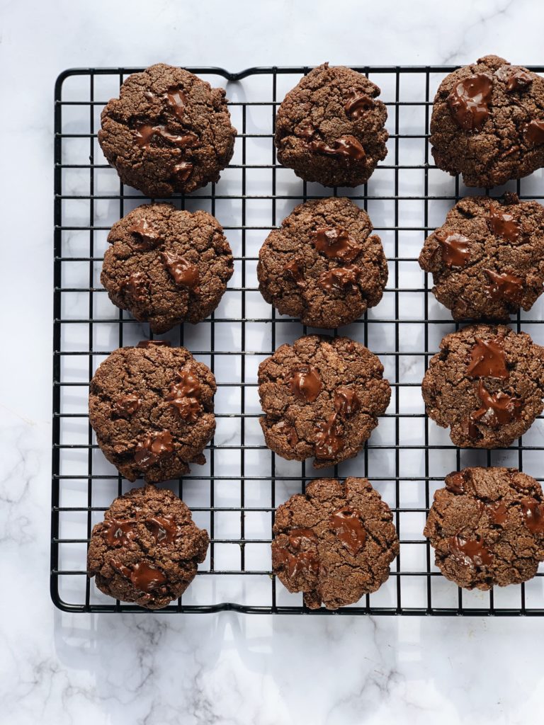 Double Chocolate Tahini Cookies by Jessica Eats Real Food