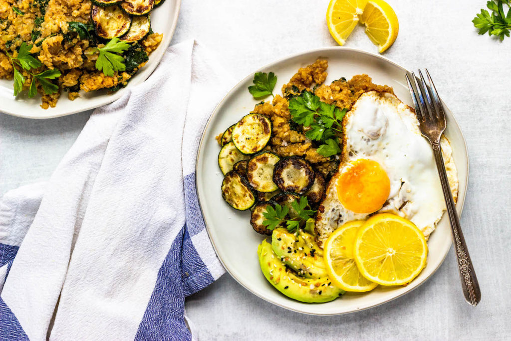 Cauliflower Rice Breakfast Bowl by Jessica Eats Real Food