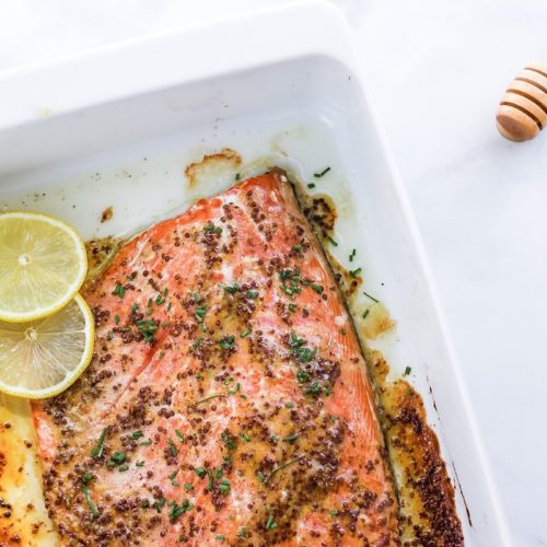 Paleo Honey Mustard Salmon