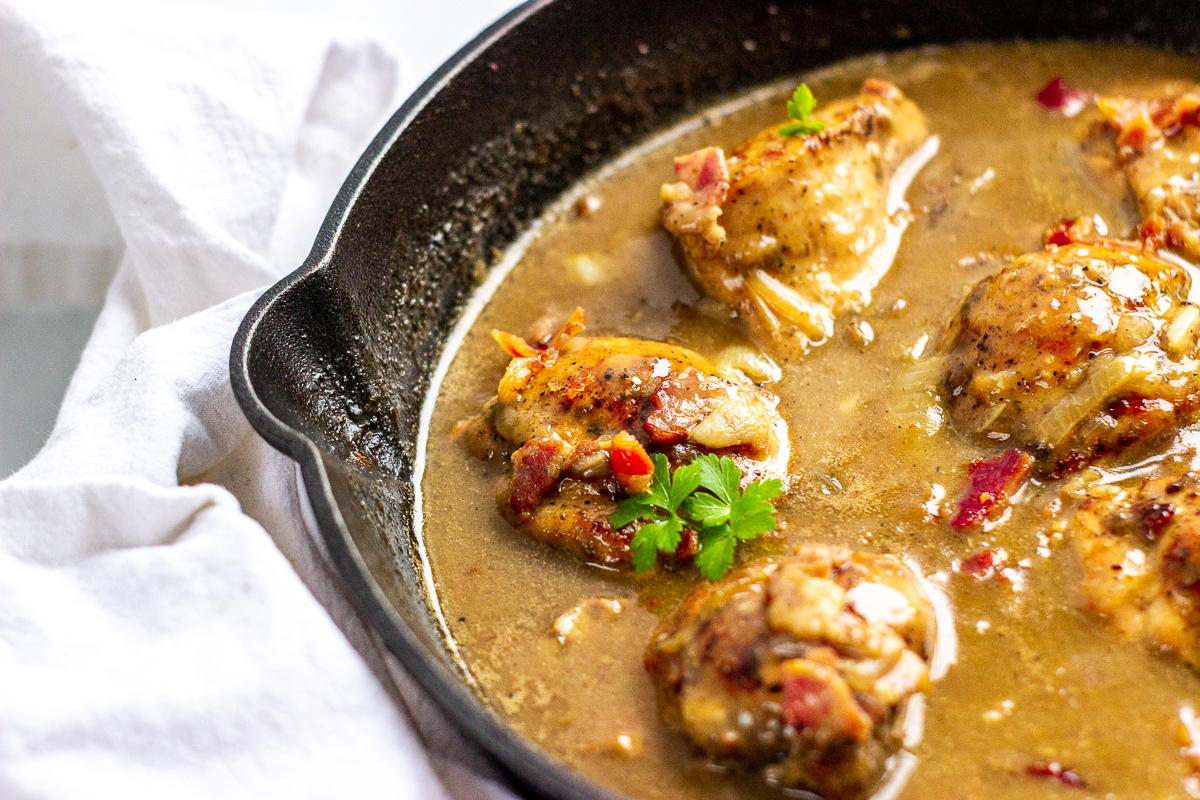 Whole30 Creamy Bacon Chicken - Jessica Eats Real Food