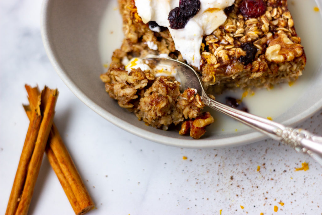 Dairy-Free Cranberry Baked Oatmeal