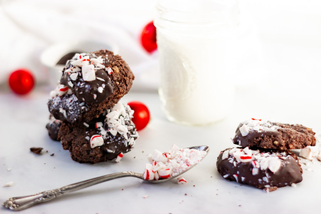 Dairy-Free Chocolate Peppermint Cookies