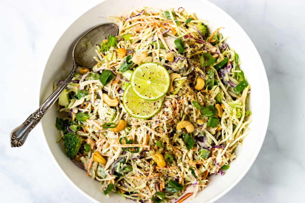 Paleo Asian Cashew Coleslaw