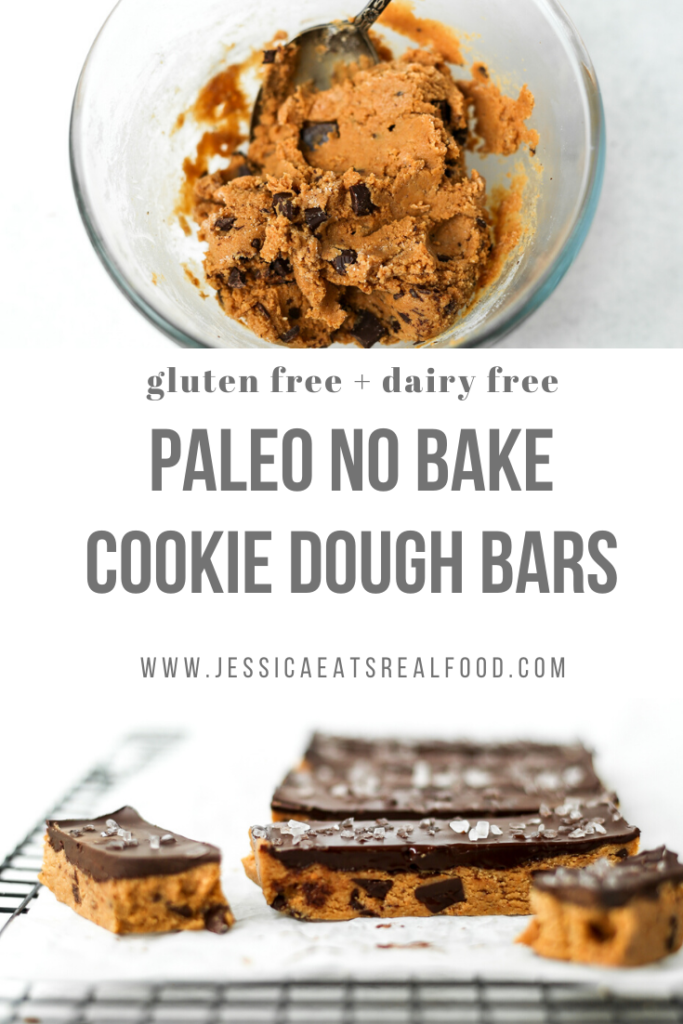 Cookie Dough Bars by Jessica Eats Real Food
