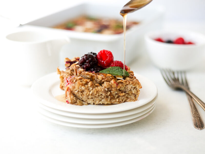 dairy and gluten free baked oatmeal