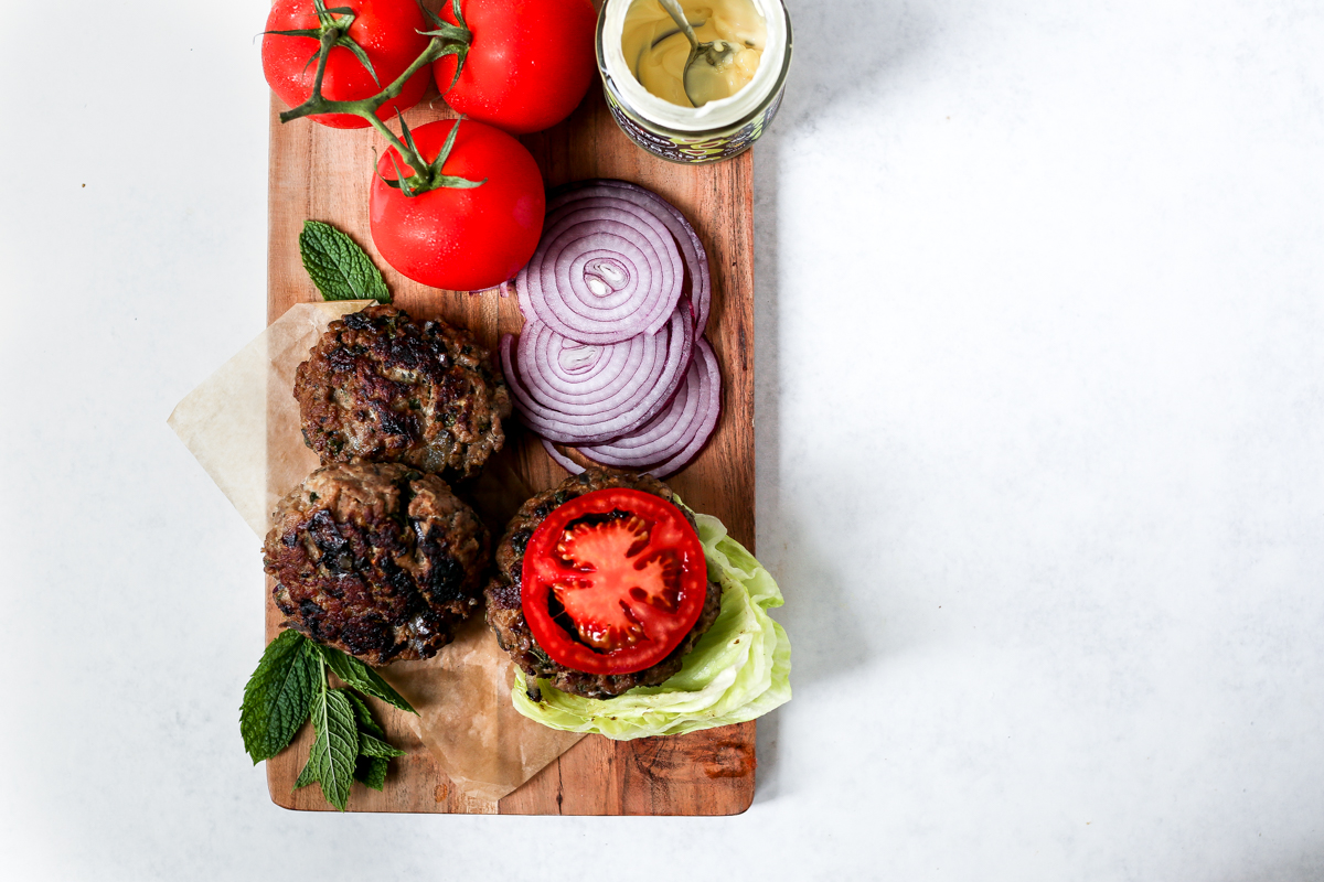 Whole30 Lamb and Mint Burgers · Jessica Eats Real Food