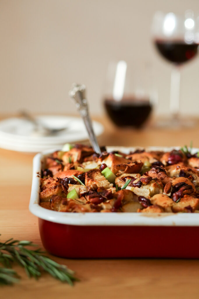 The Best Gluten Free Apple and cranberry Stuffing