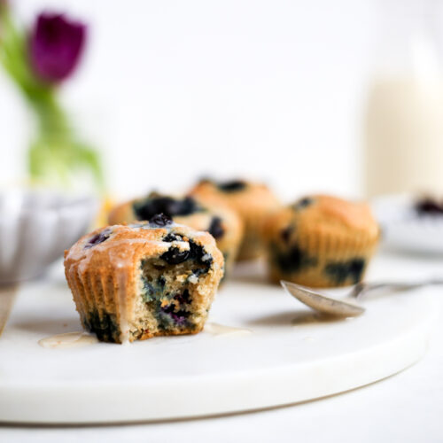 Light + Fluffy Paleo Bluberry Muffins