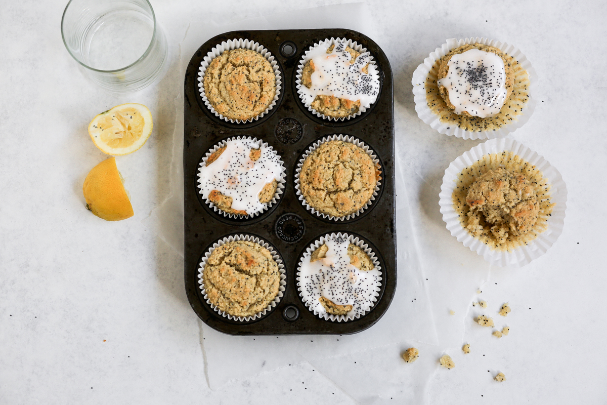 Paleo Lemon Poppy Seed Muffins (gluten-free + Dairy-free)